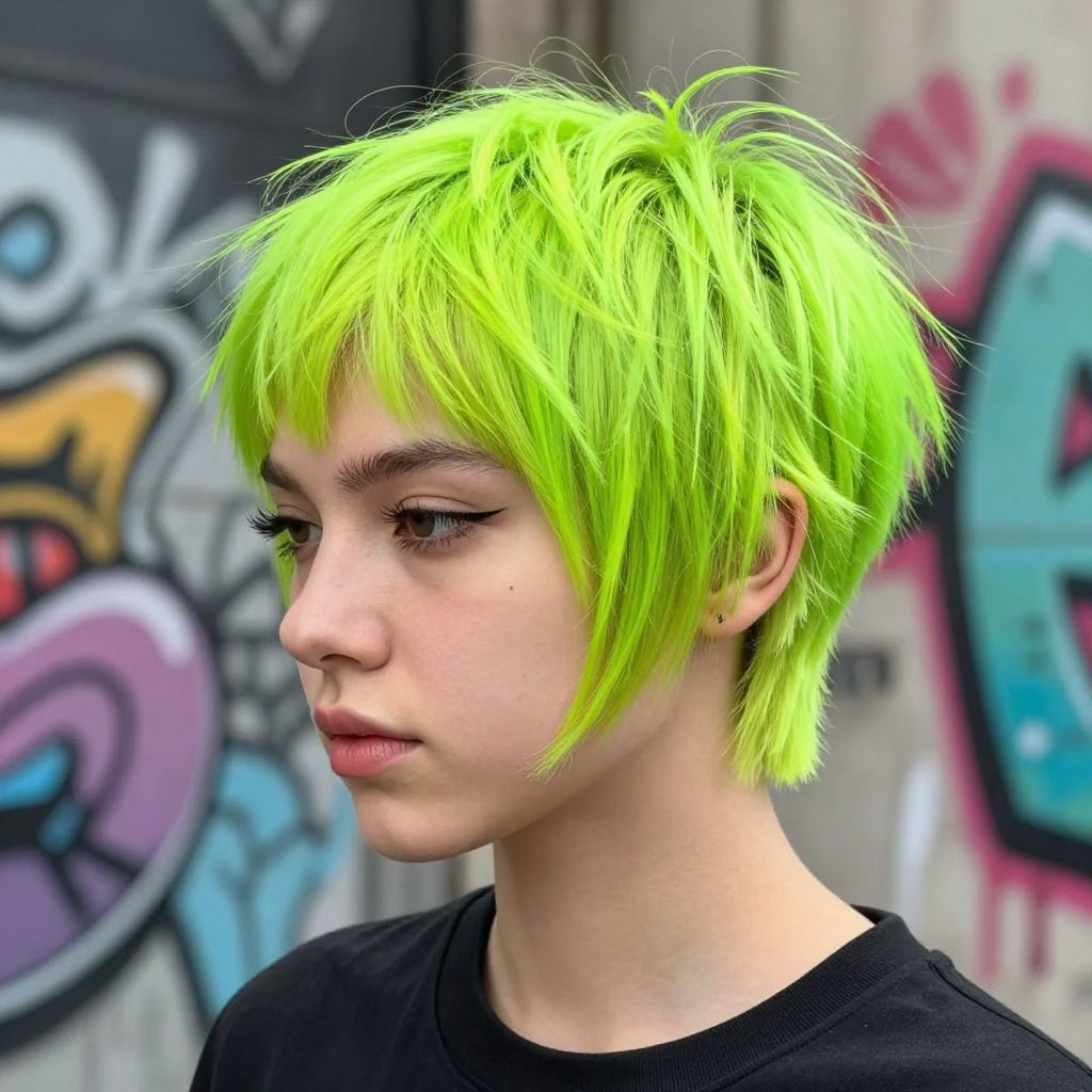 Neon Green Pixie