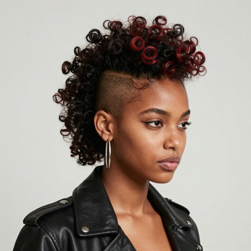 Mohawk with Fade hairstyle