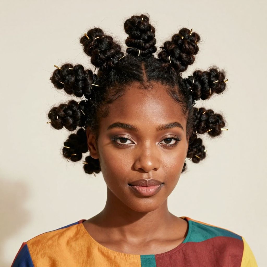 Bantu Knots hairstyle