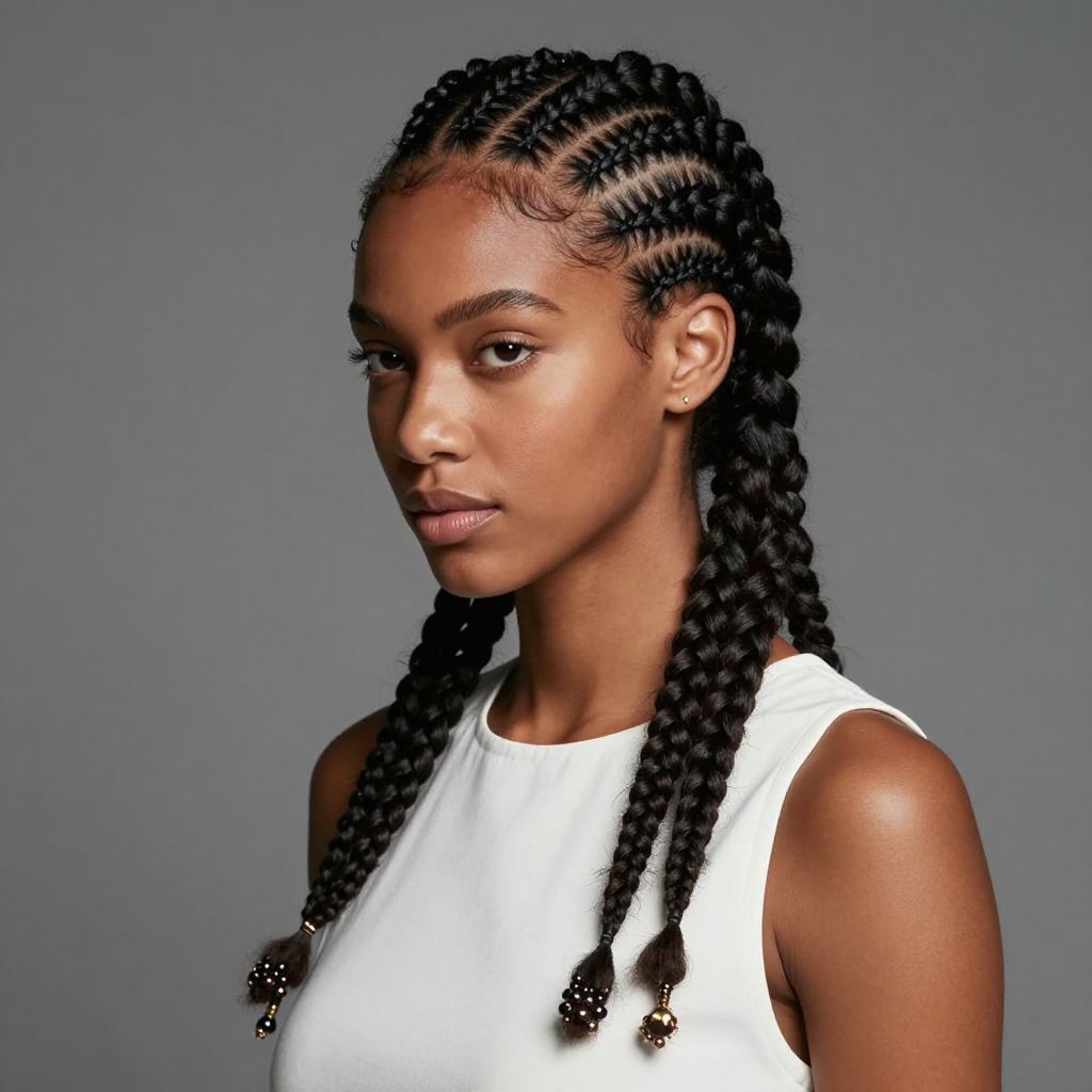 Cornrows hairstyle