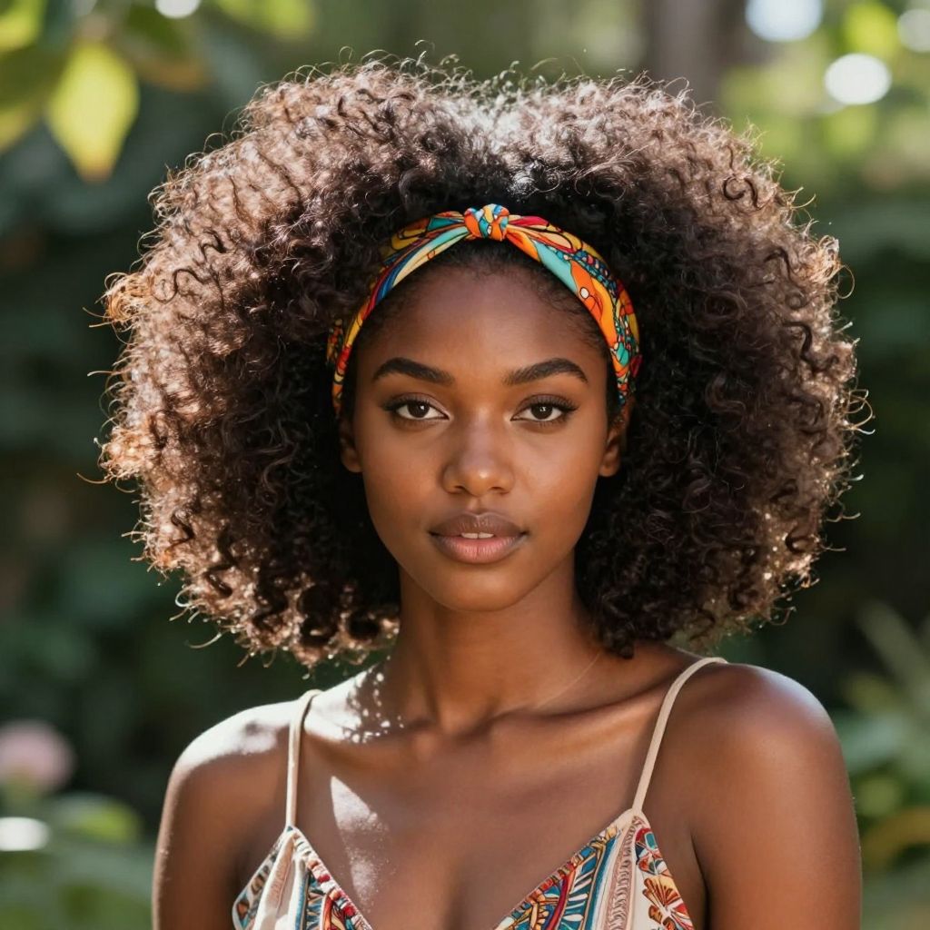 Bold Afro with Headband