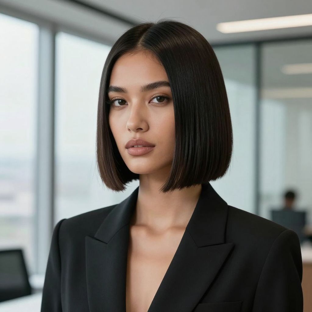 Straight Bob Crochet Hairstyle