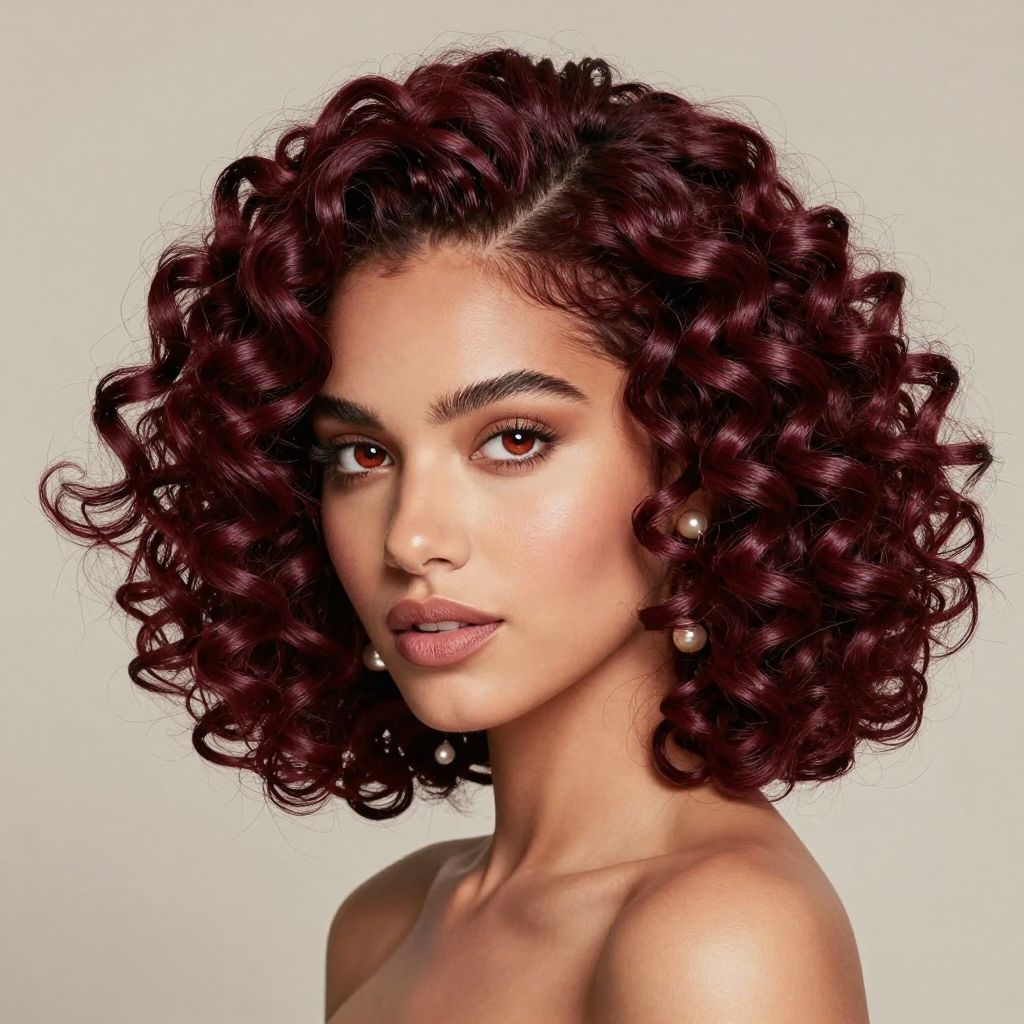 Spiral Bob Crochet Hairstyle