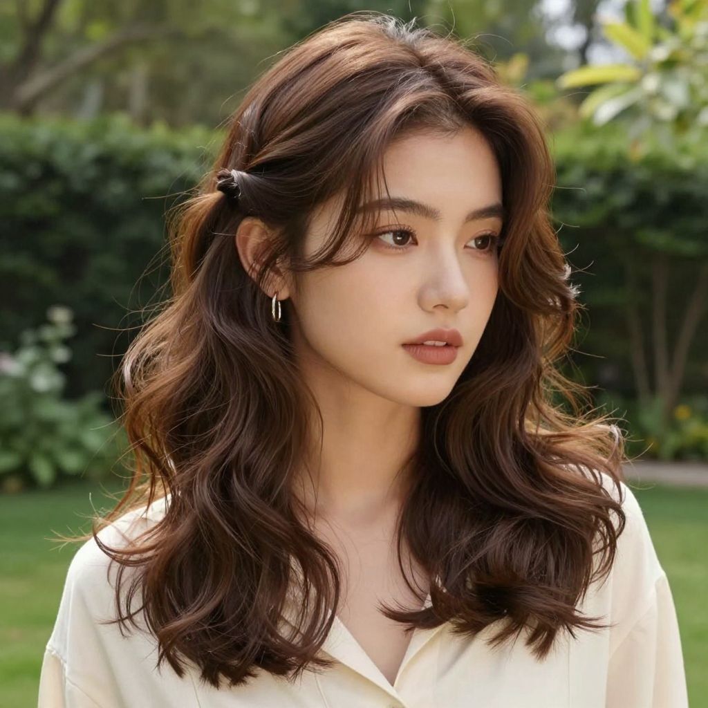 Half Up Half Down Waves