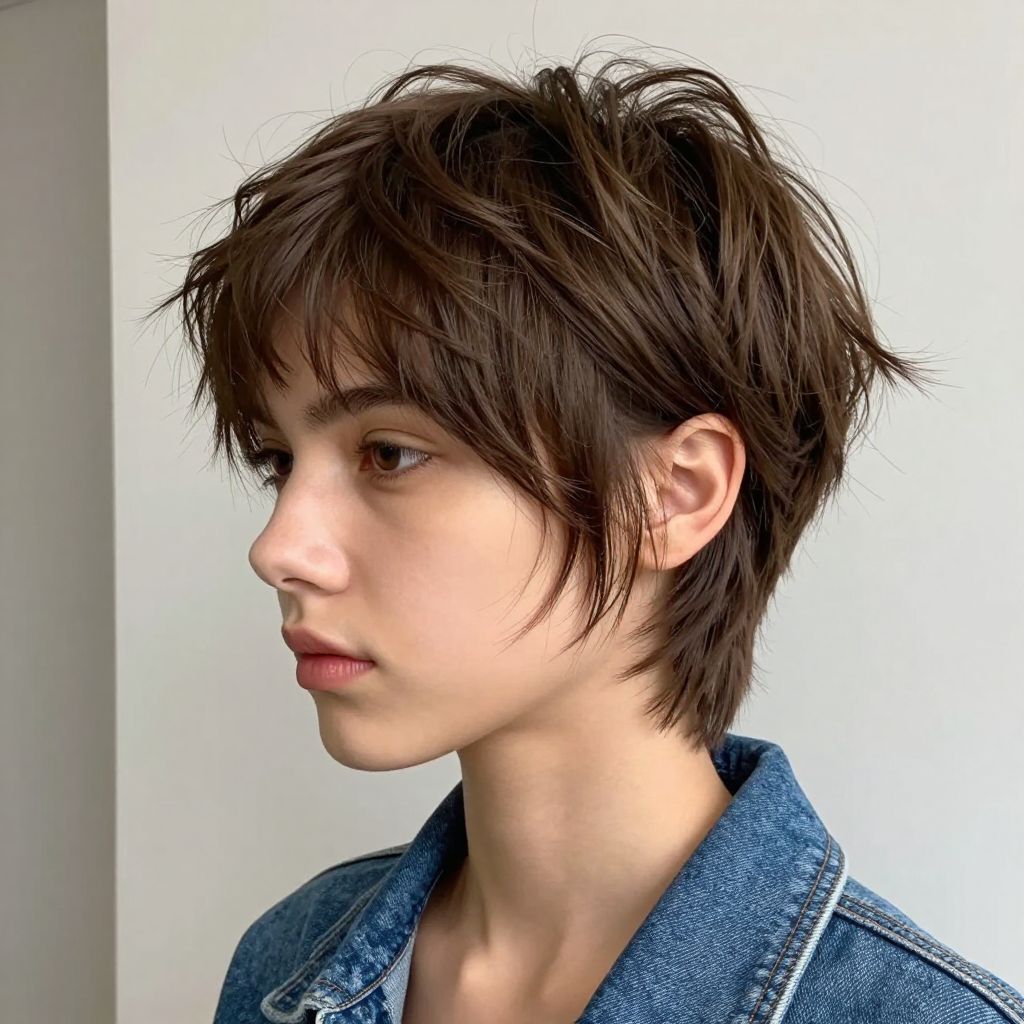 Messy Wavy Pixie