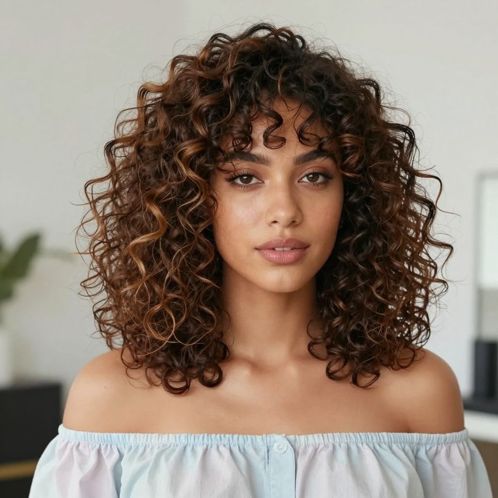 Voluminous Curly Lob