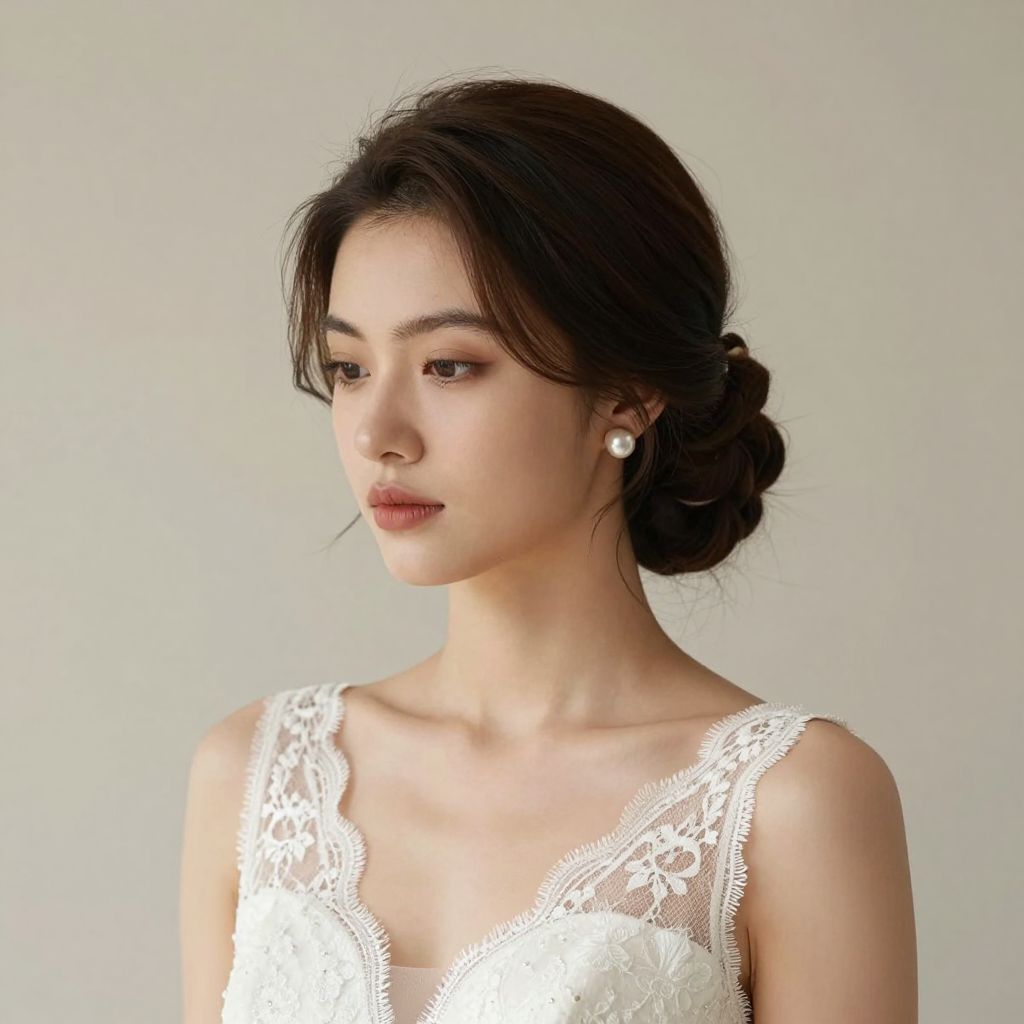 Structured Bun with Tendrils