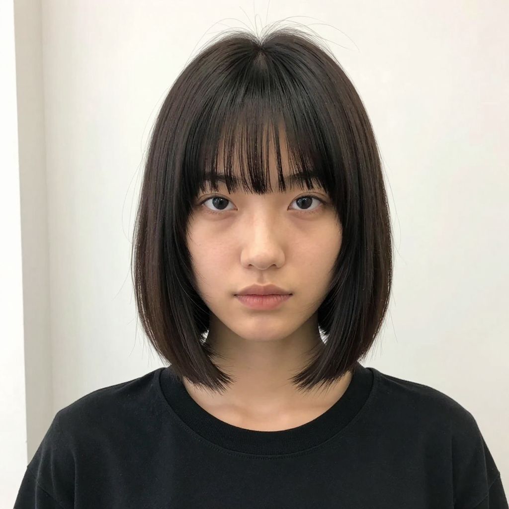 Blunt Bob with Fringe