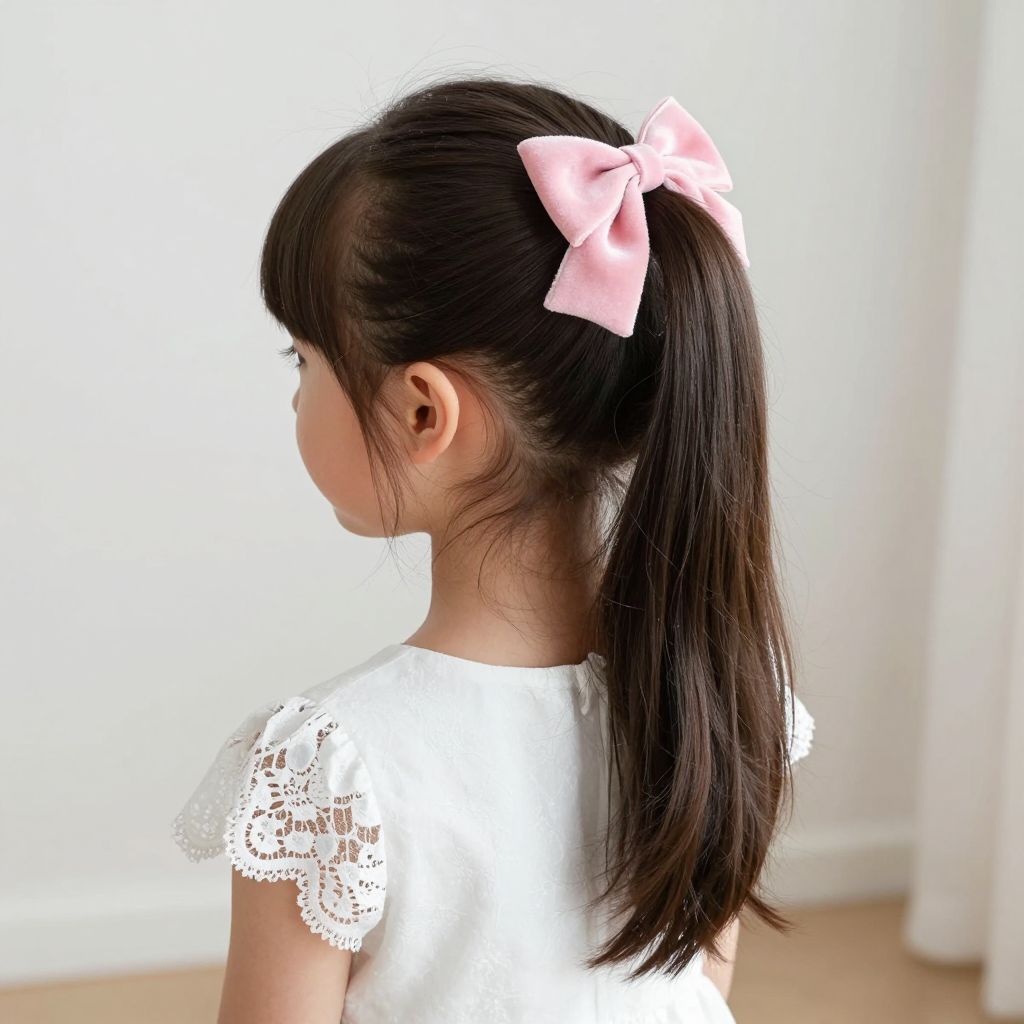 Sleek Ponytail with Bow