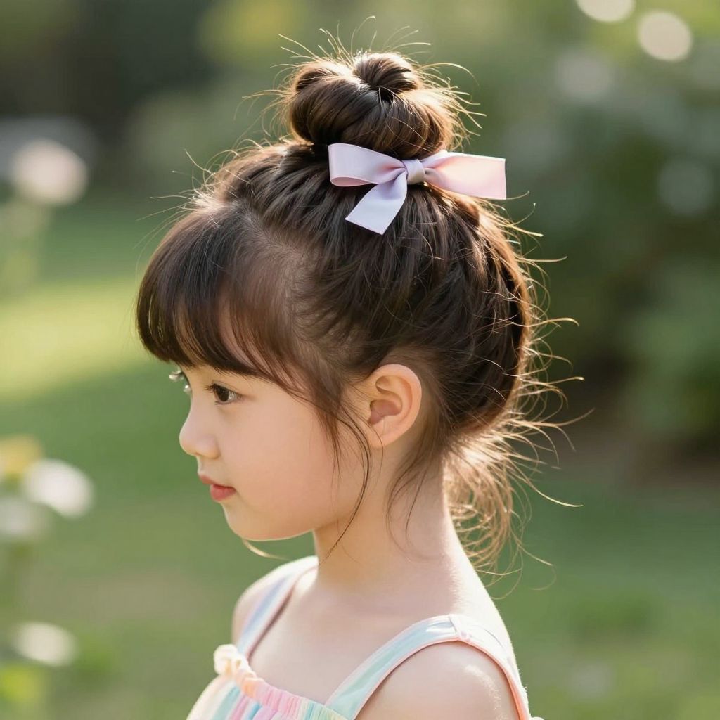 Knotty Bun with Ribbon