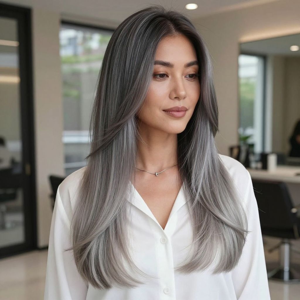 Ombre Gray Look