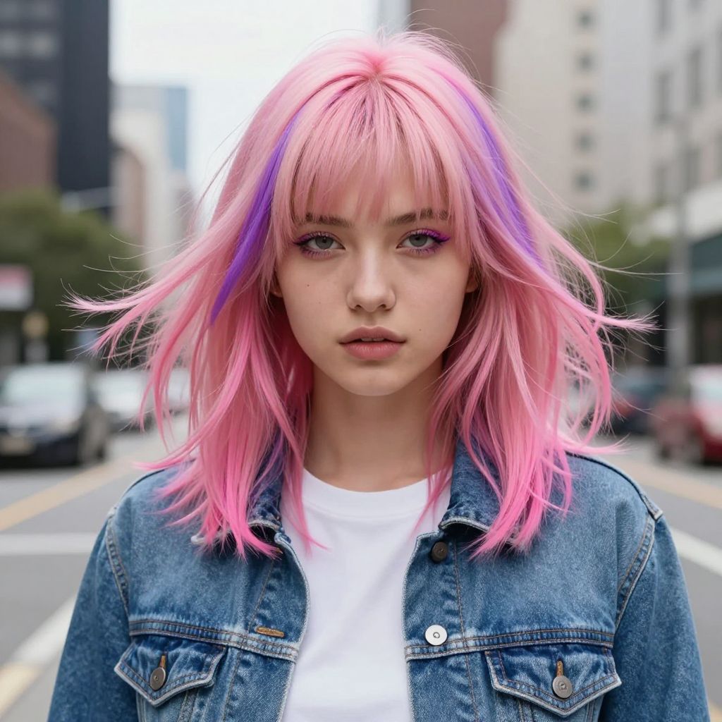 Bold Color Play hairstyle