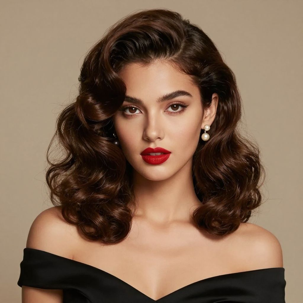 Vintage Hollywood Curls hairstyle
