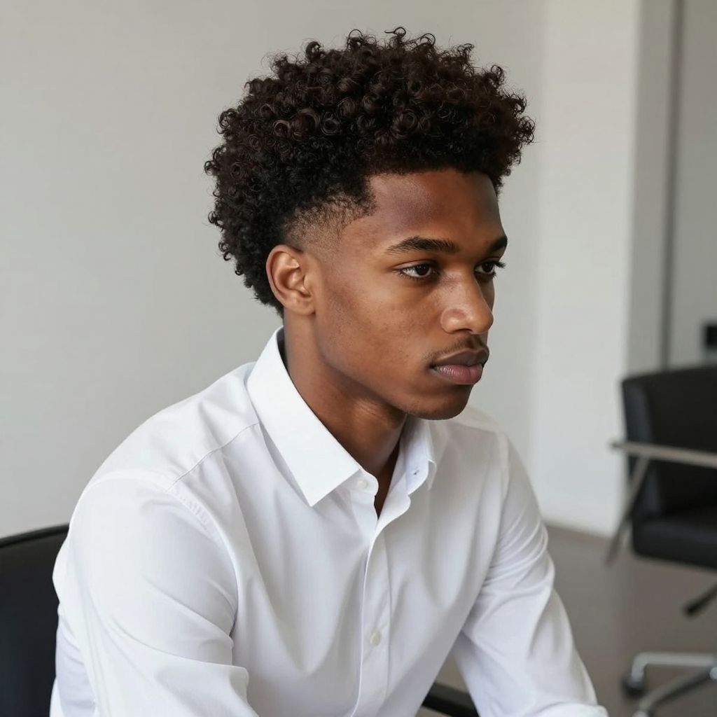 Short Tapered Afro