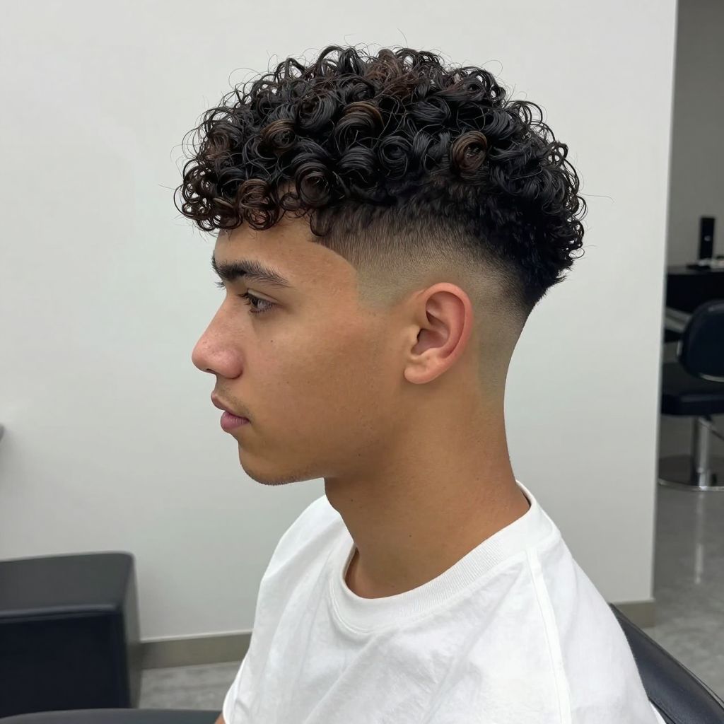 Curly Top Fade Image