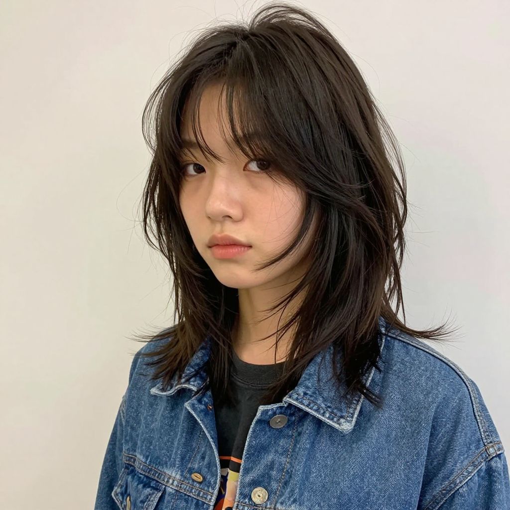 Shoulder Length Shag kids hairstyle