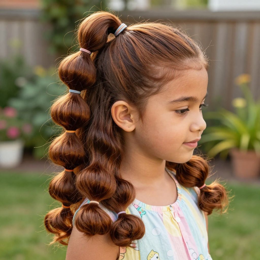Bubble Ponytail kids hairstyle