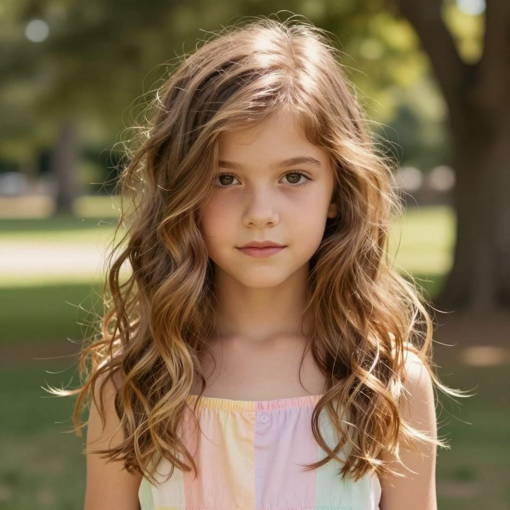 Wavy Lob kids hairstyle