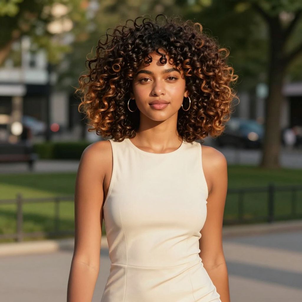 Vibrant Layered Curls