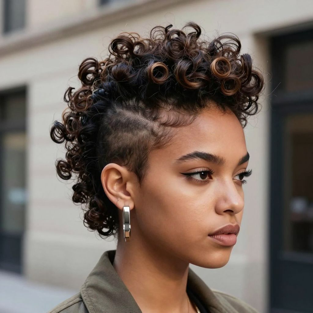 Spirited Mohawk Curls