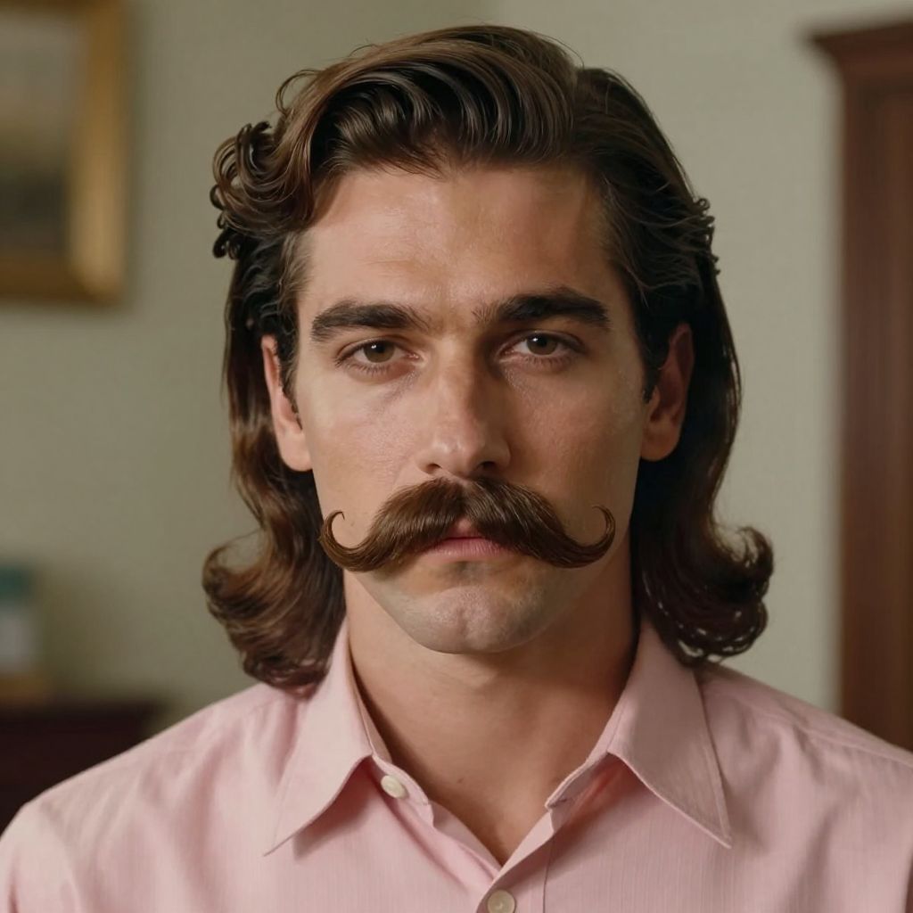 The Retro Handlebar Mustache