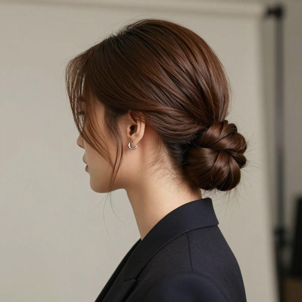 The Low Bun with Twist