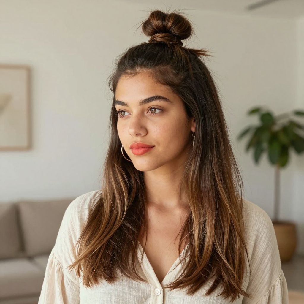 Casual Half Bun