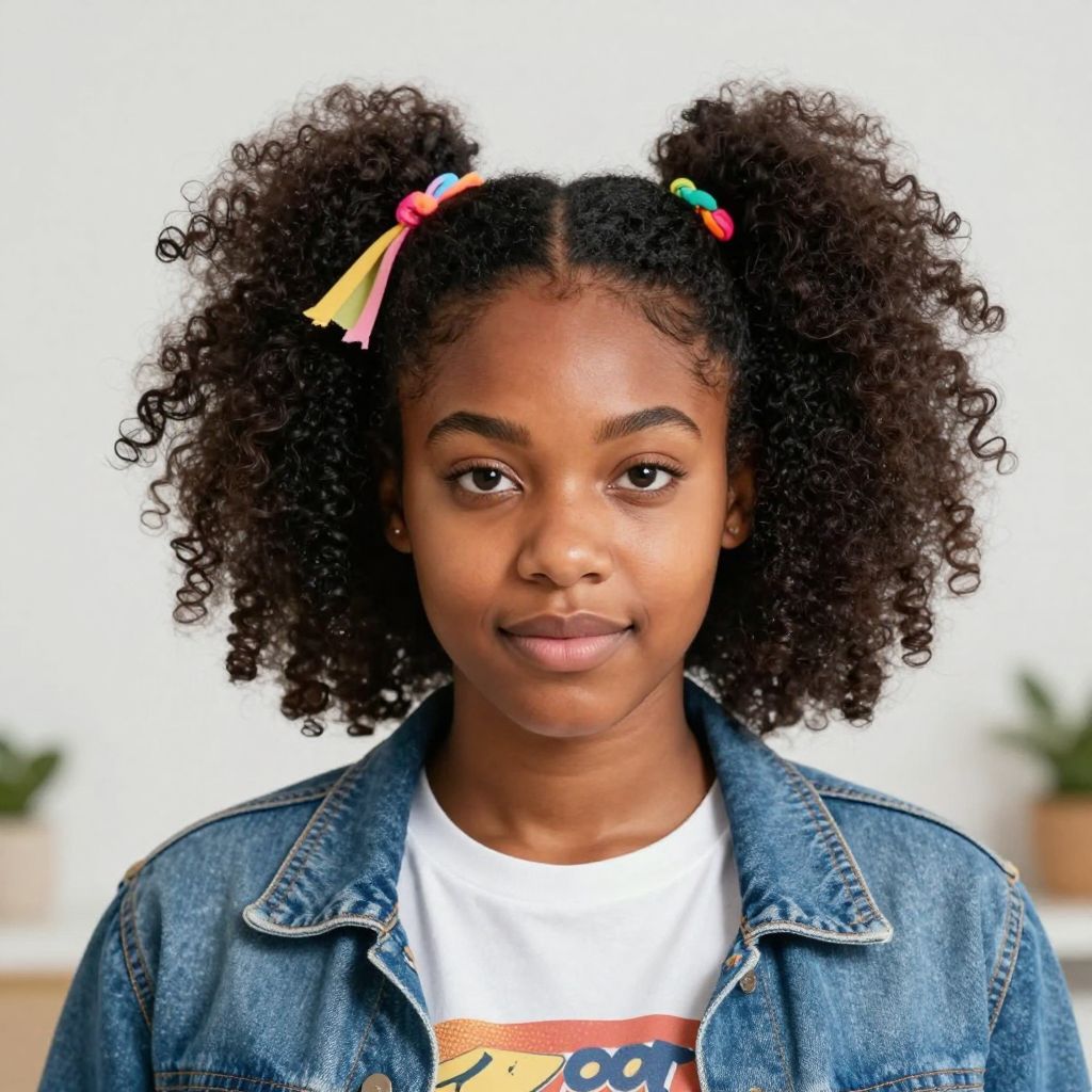 Afro Puff Pigtails