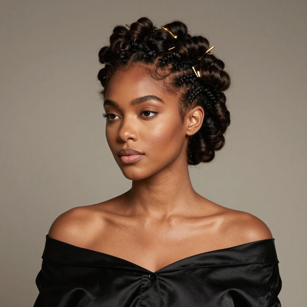 Flat Twist Updo