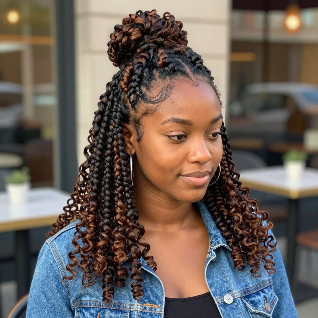 Half Up Half Down Twists