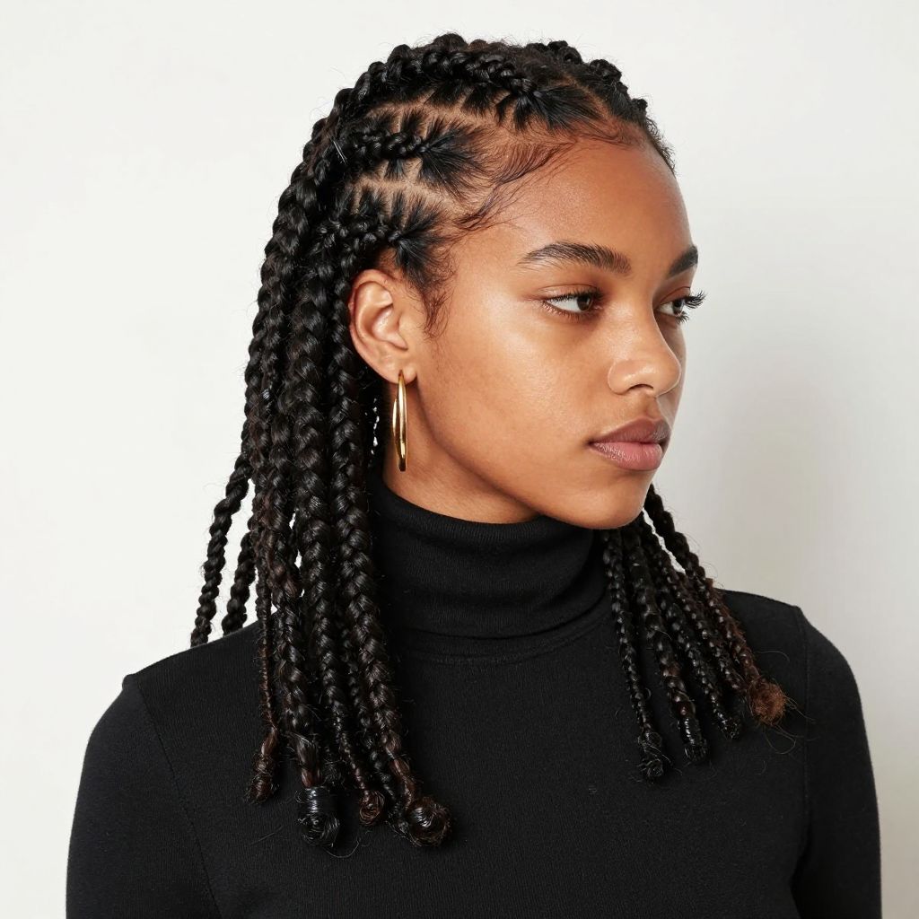 Half Up Half Down Locs