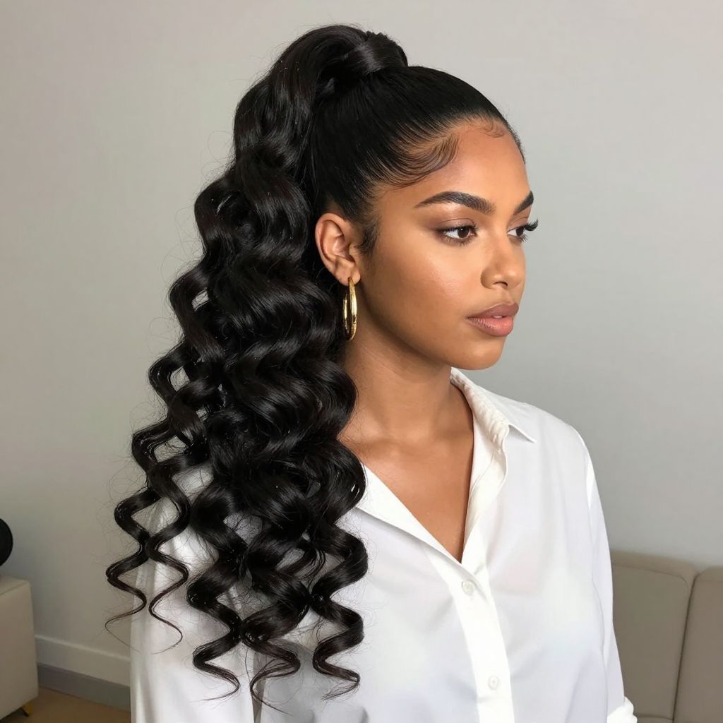 Crochet Ponytail Glam