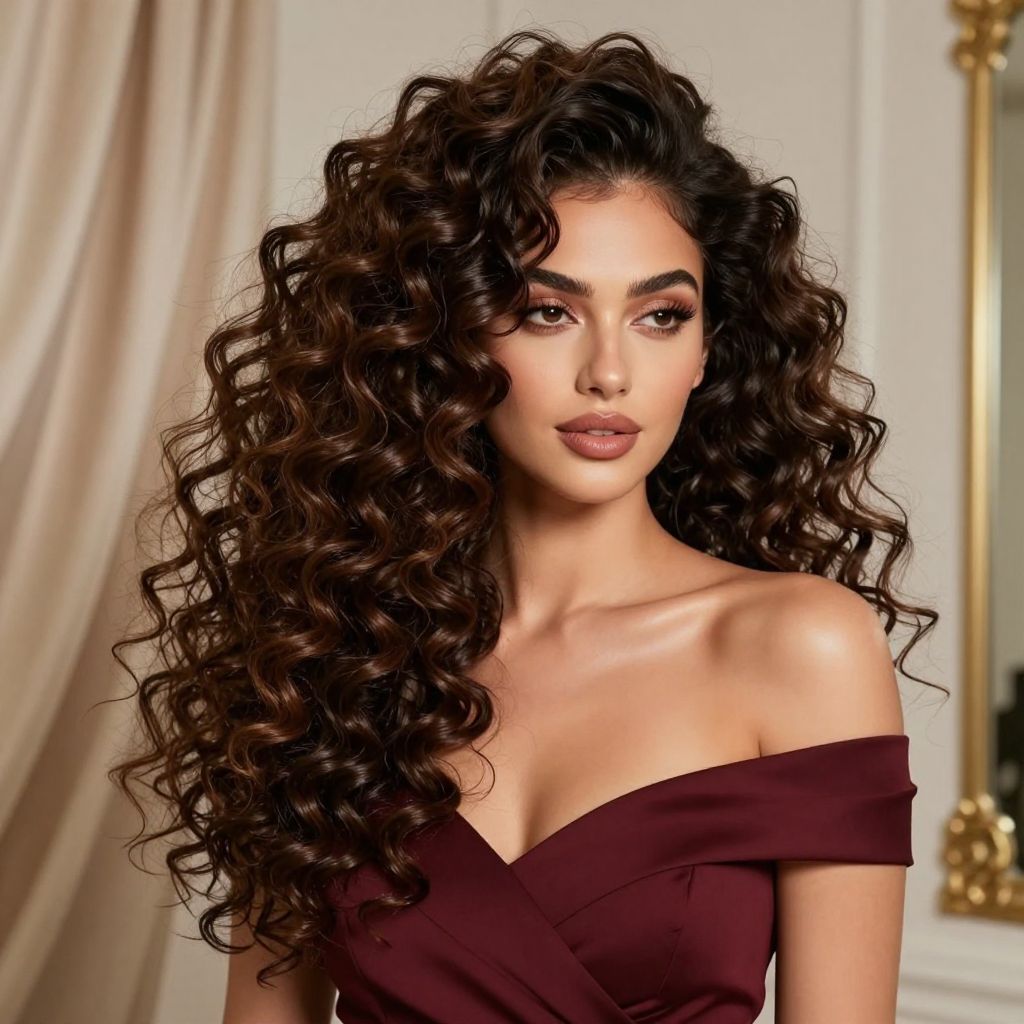 Voluminous Crochet Curls
