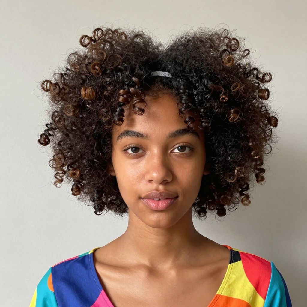 Afro Puffs Protective Style