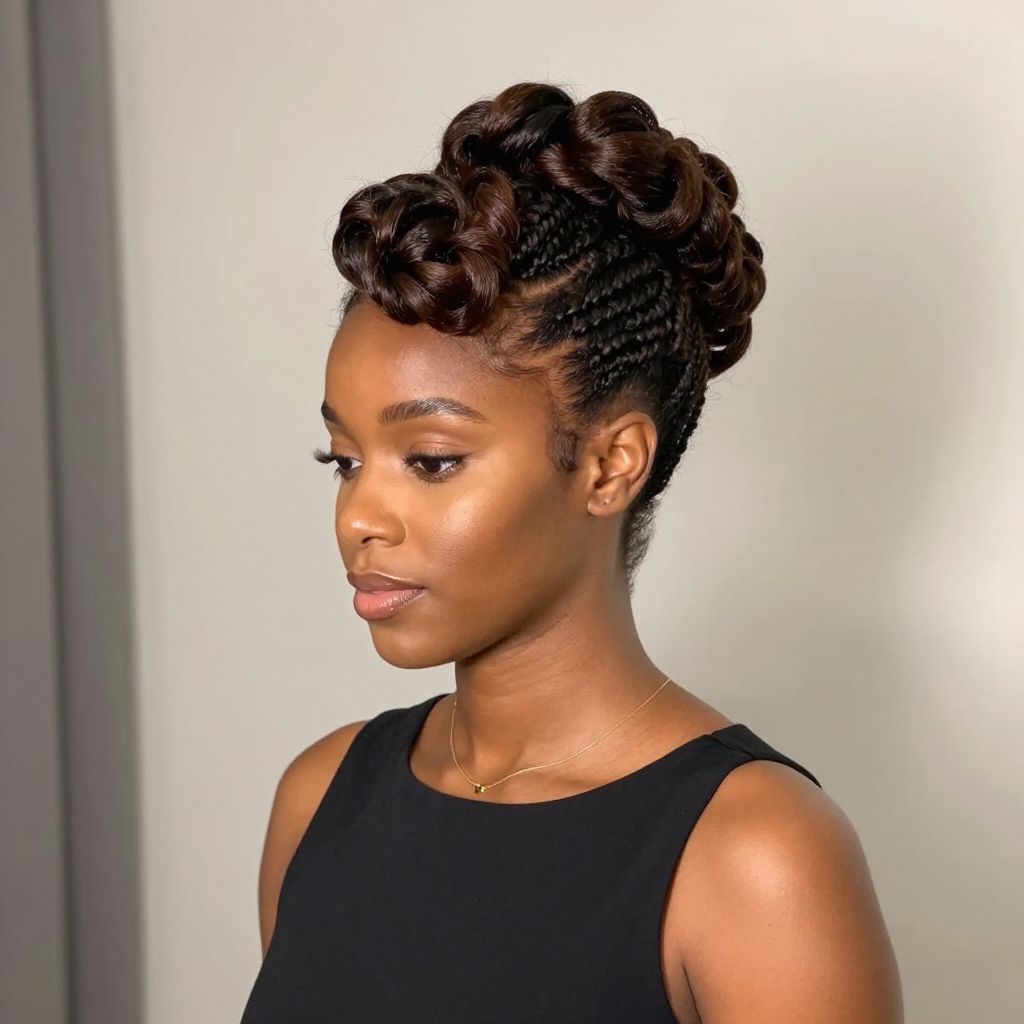 Twisted Updo Protective Style
