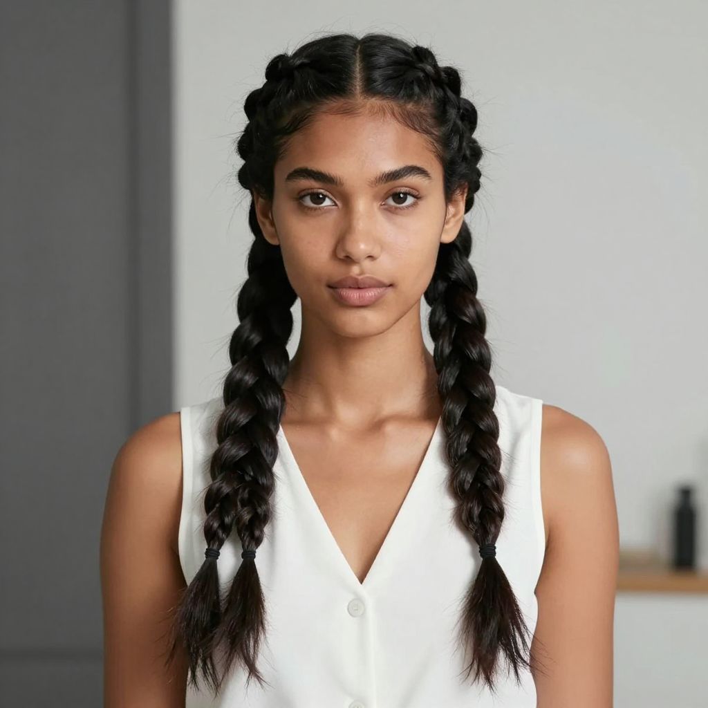 French Braids Protective Style