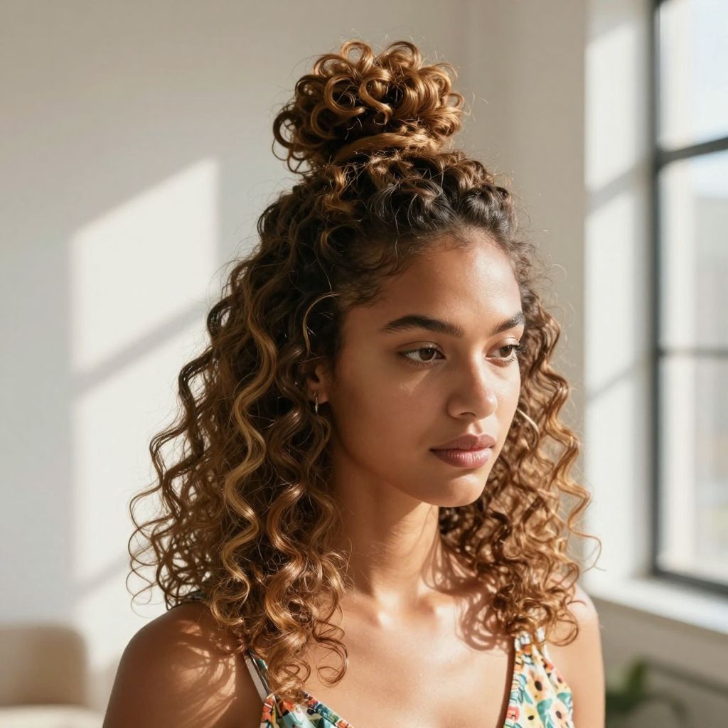 Pineapple Updo Protective Style