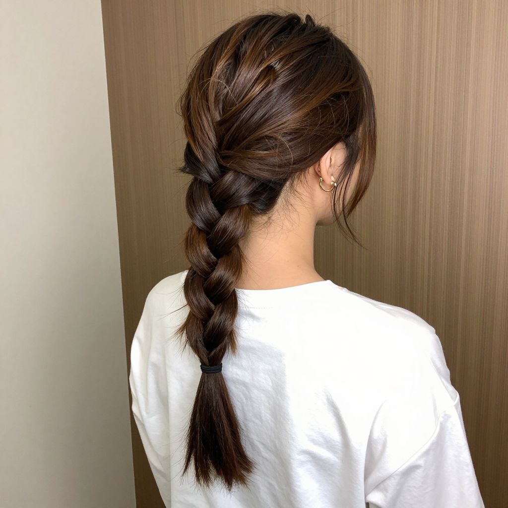 Fishtail Braid on short hair