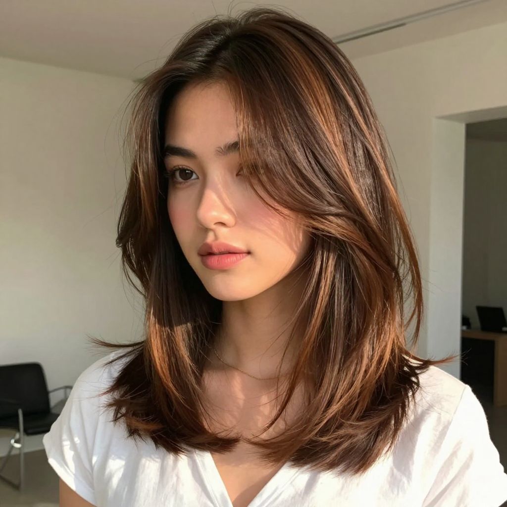 Chin Skimming Layered Cut