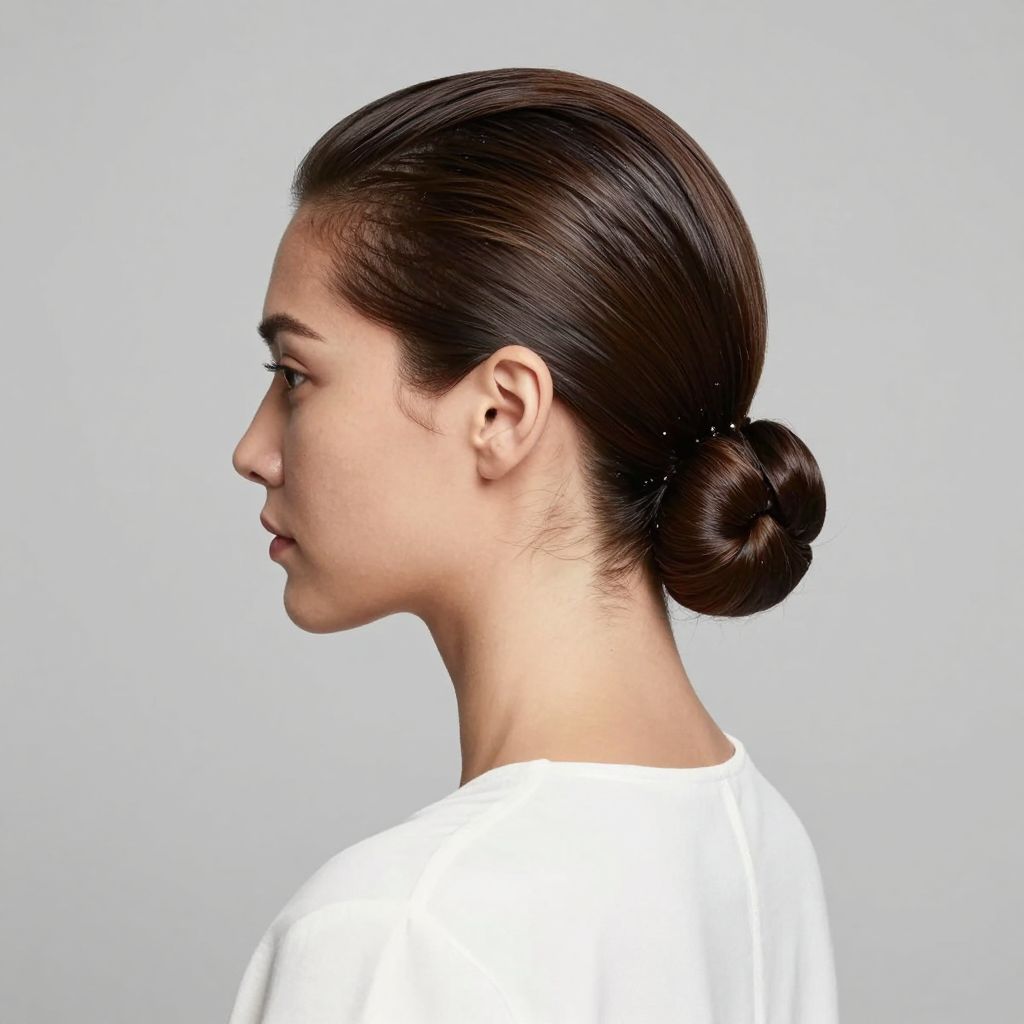 Slicked Back Low Bun