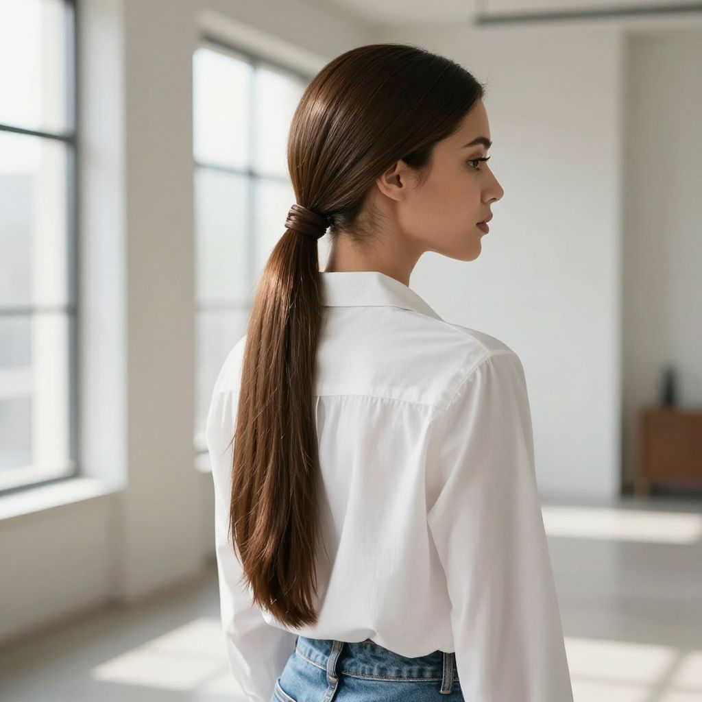 Simple Low Ponytail