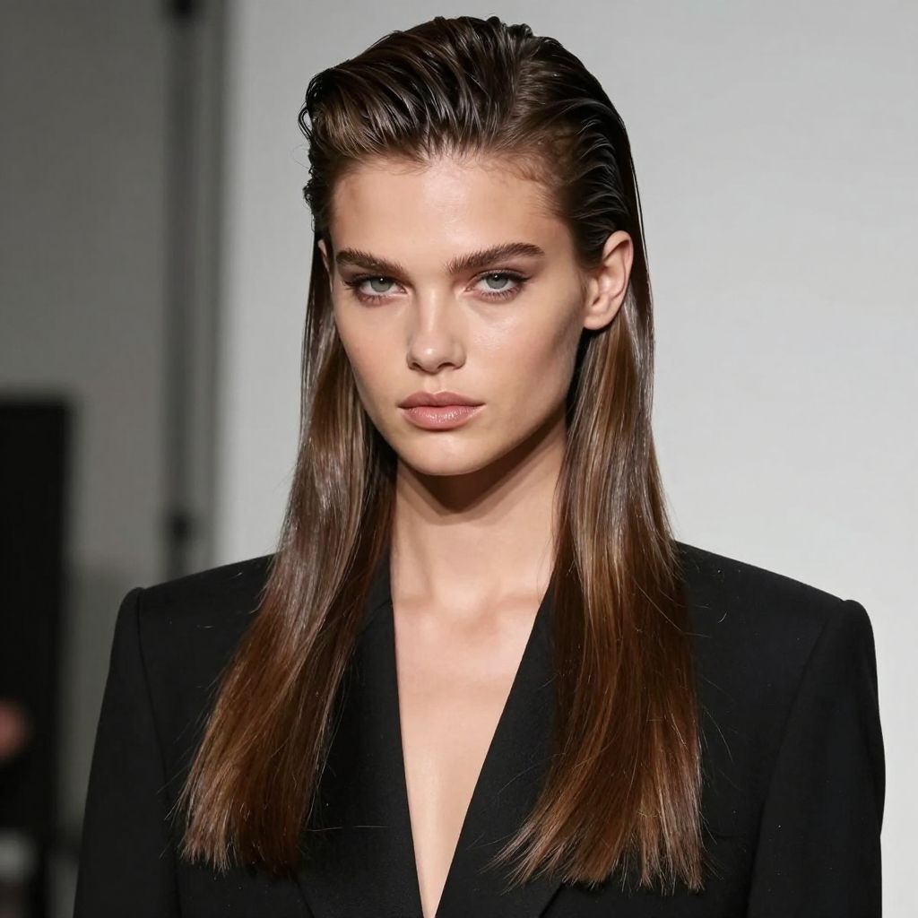 Polished Slicked Back Style