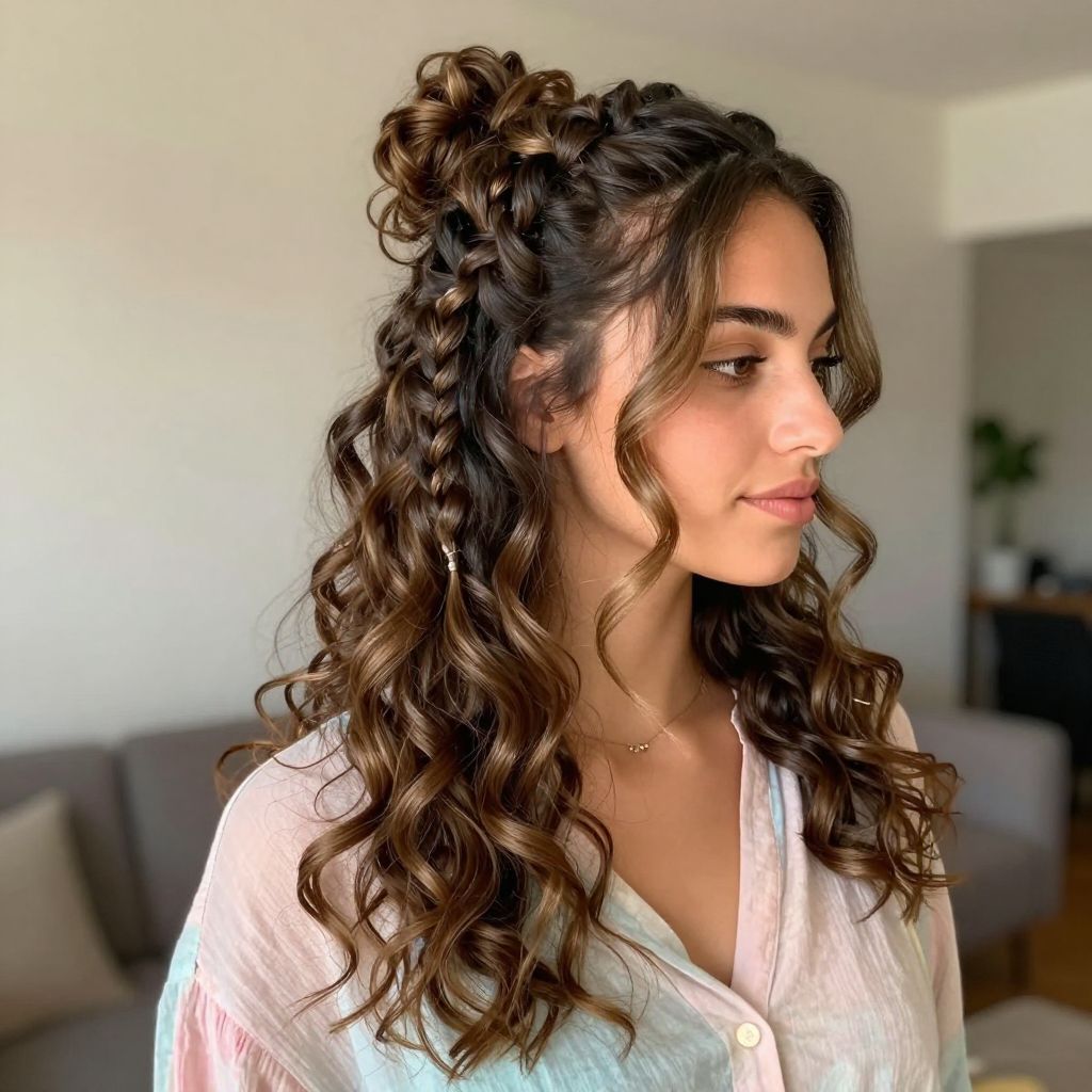 Half Up Half Down Twists