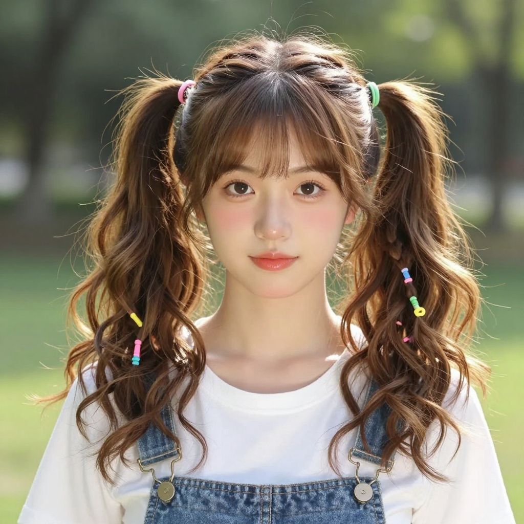 Playful Twisted Pigtails