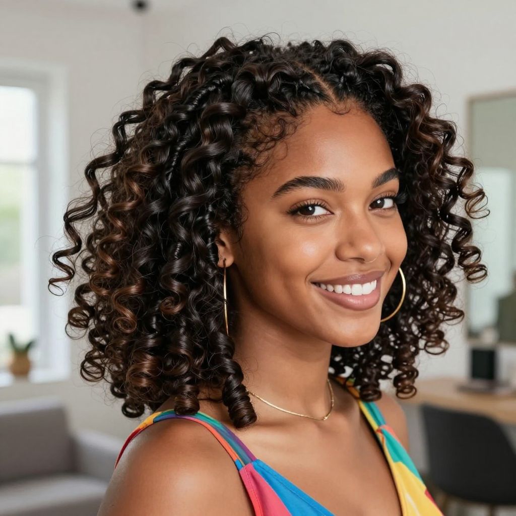 Curly Loc Twist Style