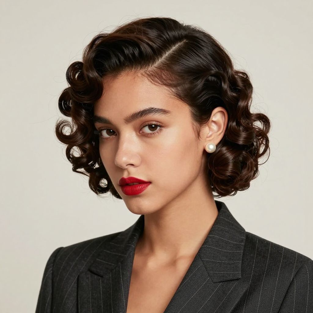 Pin Curls Loc Style
