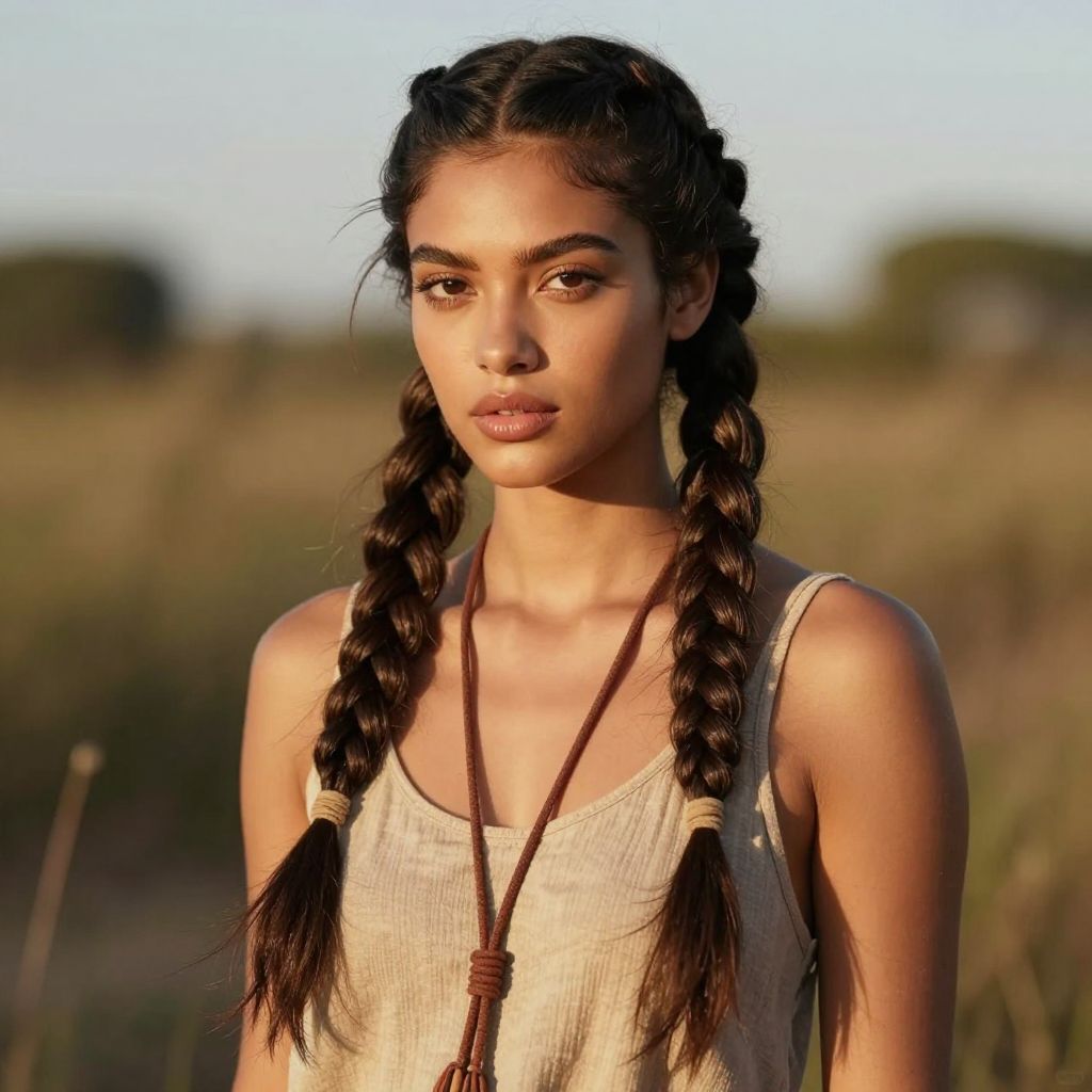 Double Viking Braids