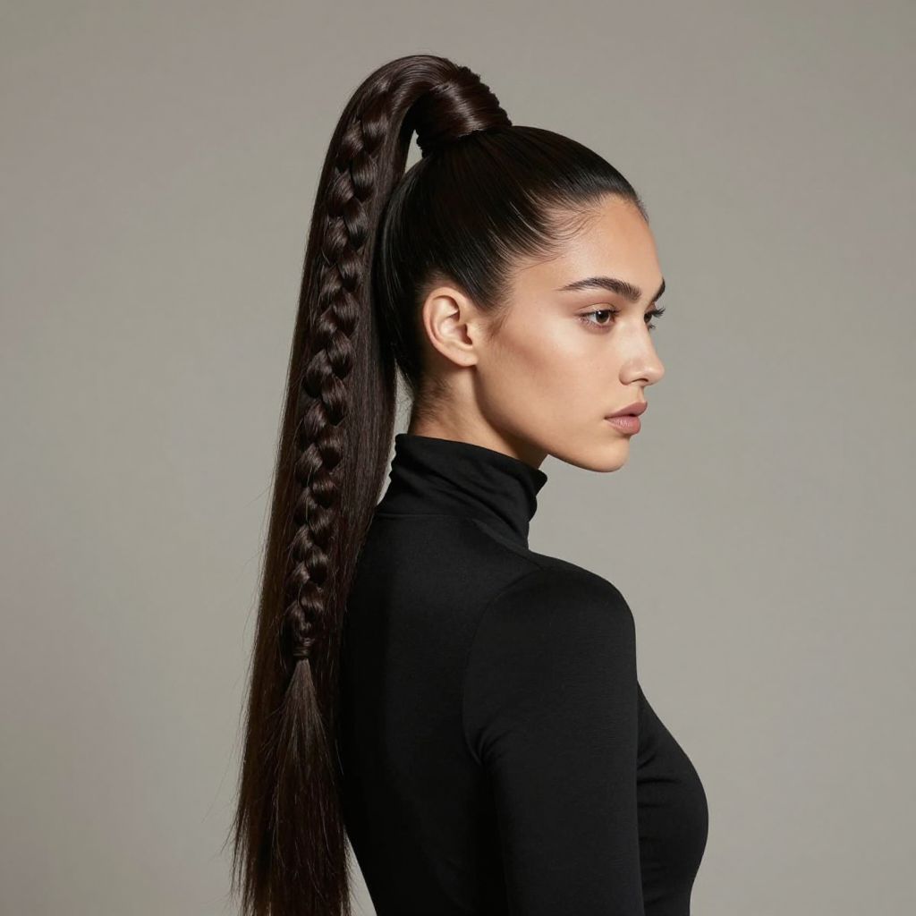 Sleek Viking Ponytail
