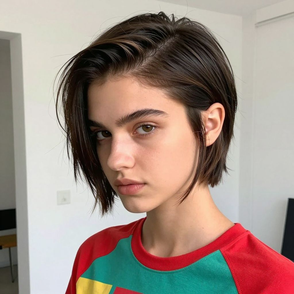 Layered Pixie Gelled Back