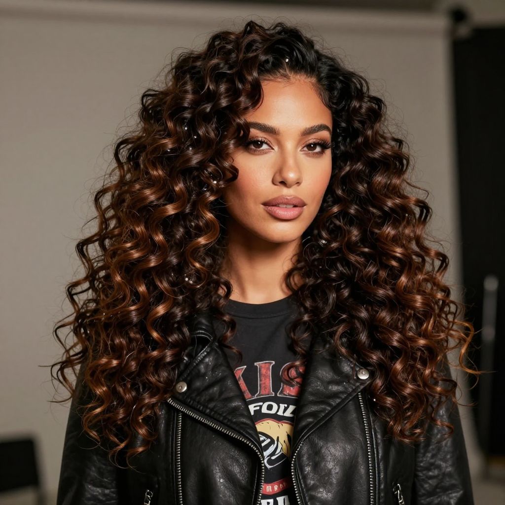 Voluminous Curly Waves